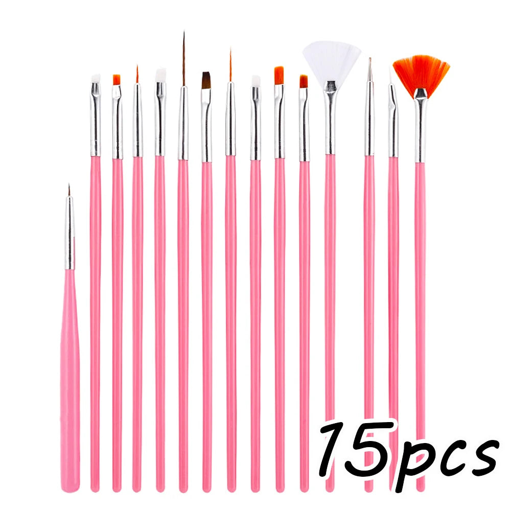 10‑Piece Nail Art Brush Pen Set – UV Gel Liner & Detail Brushes for Acrylic, Gel Polish, DIY Manicure & Professional Nail Designs