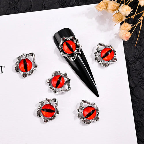 10pcs 3D Cat Eye Nail Charms